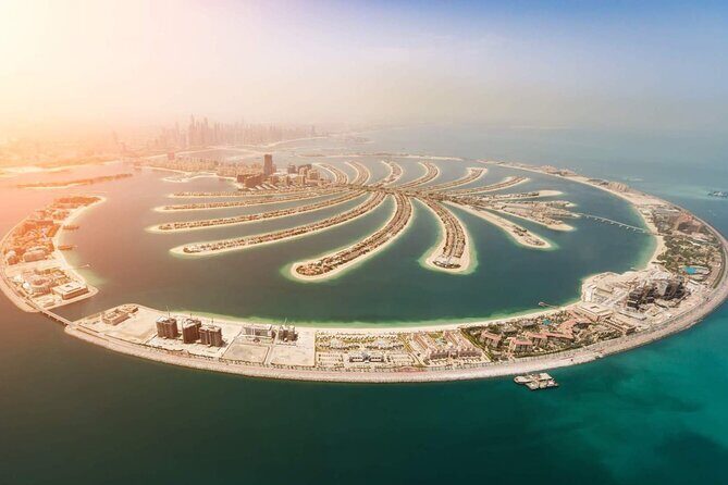 Luchtfoto van Palm Jumeirah in Dubai