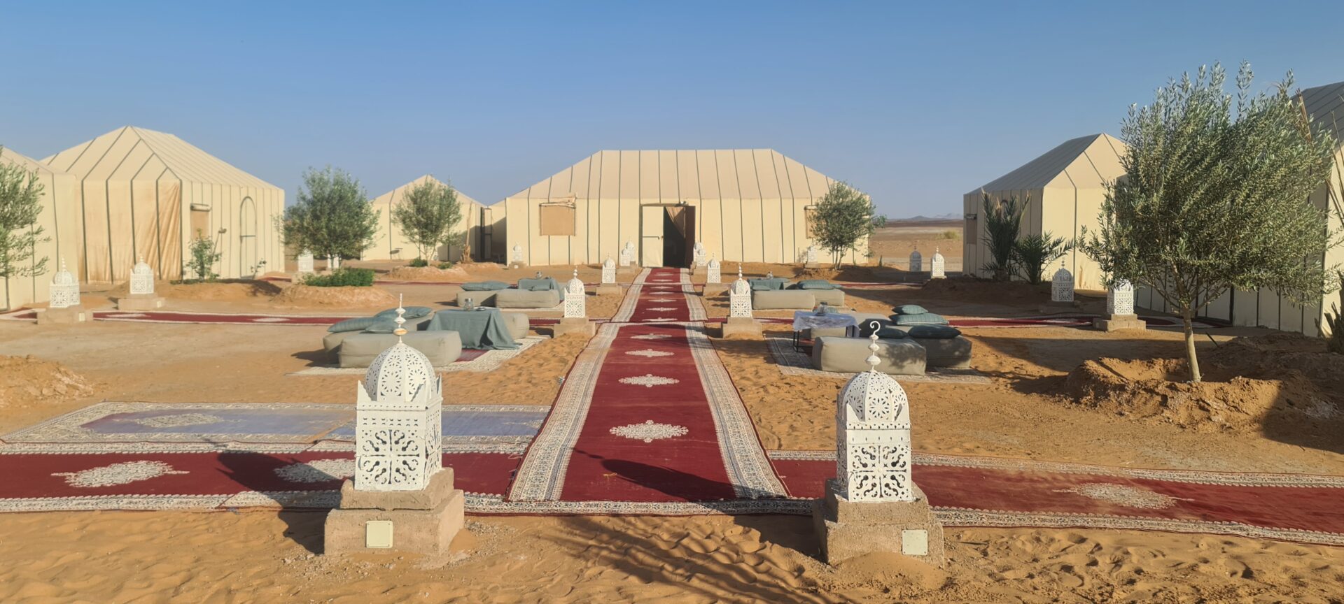 Luxe woestijnkamp in de Sahara bij Merzouga, Marokko