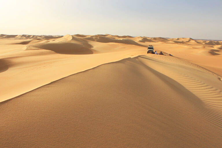 Zandduinen in de Egyptische woestijn