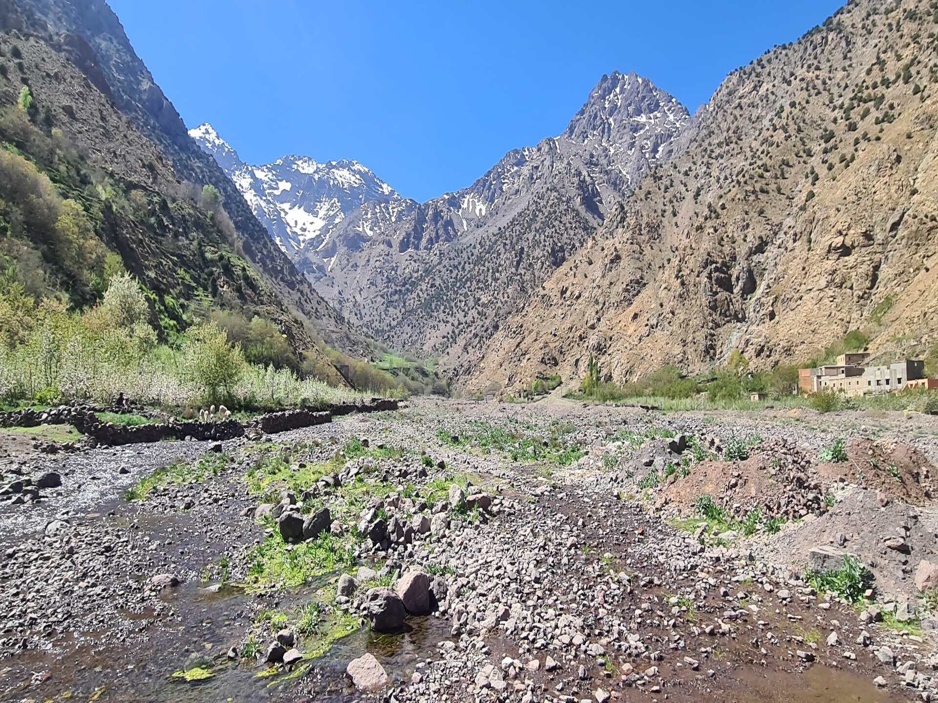 Berglandschap in het Hoge Atlasgebergte bij Imlil, Marokko